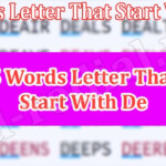 5 Letter Word Starts De