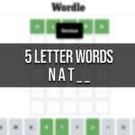 5 Letter Words Start With Nat